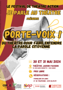 Je parle au théâtre : PORTE-VOIX ! @ Théâtre Jardin Passion