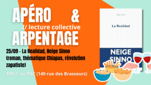 Apéro et arpentage : La Realidad de Neige Sinno @ PAC Namur