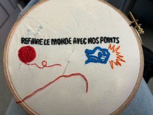 Atelier de broderie, crochet, tricot… militant et autogéré // refaire le monde avec nos points @ PAC Namur