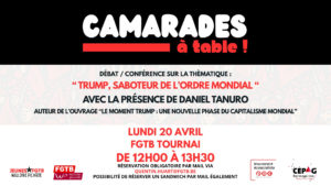 Midi du PAC – Camarades, à table ! @ FGTB WAPI